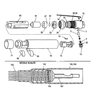 Part Location Diagram of P100146 Chicago Pneumatic Set-Needle (7 Inch)